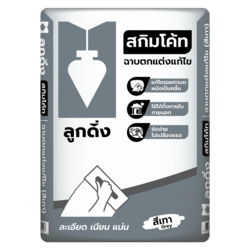 2. ปูนสกิมโค้ทสีเทา (ดิ่งเทา)
